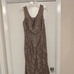 Montage by Mon Cheri Beige Formal Day Dress